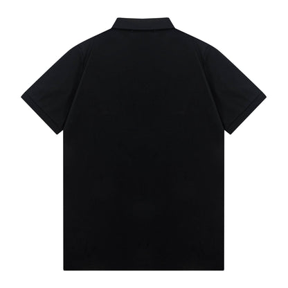 250408 New high-quality letter webbing POLO shirt