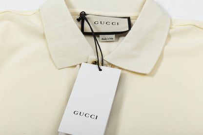 250408 New high-quality letter webbing POLO shirt