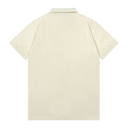 250408 New high-quality letter webbing POLO shirt