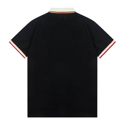 250408 New high-quality letter webbing with a color-matched collar POLO
