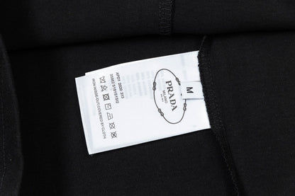 250408 New high-quality pocket letter hand-sprayed T-shirt