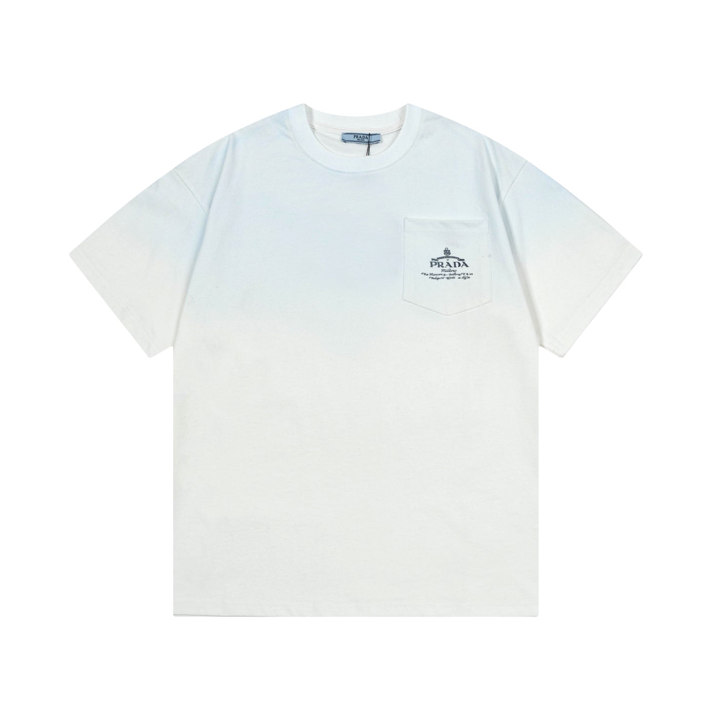250408 New high-quality pocket letter hand-sprayed T-shirt