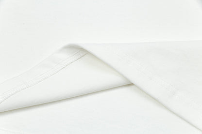250408 New high-quality pocket letter hand-sprayed T-shirt