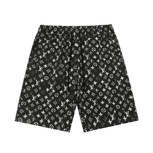 250408 New high-quality full-print distressed shorts