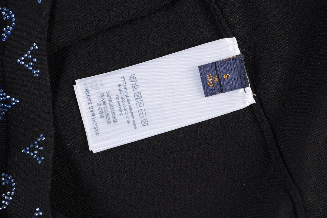 250408 New high-quality gradient diamond T-shirt