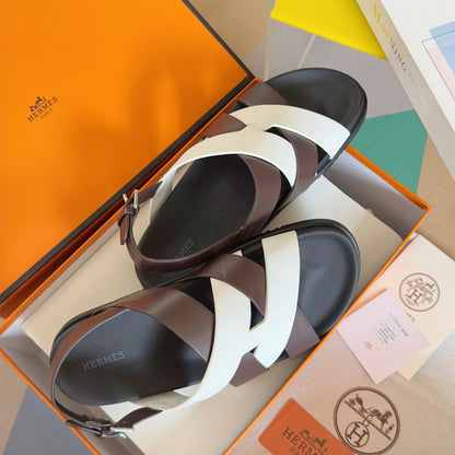 250501 New top-of-the-line simple cross-woven strap slippers