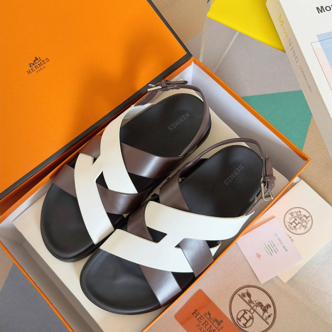 250501 New top-of-the-line simple cross-woven strap slippers