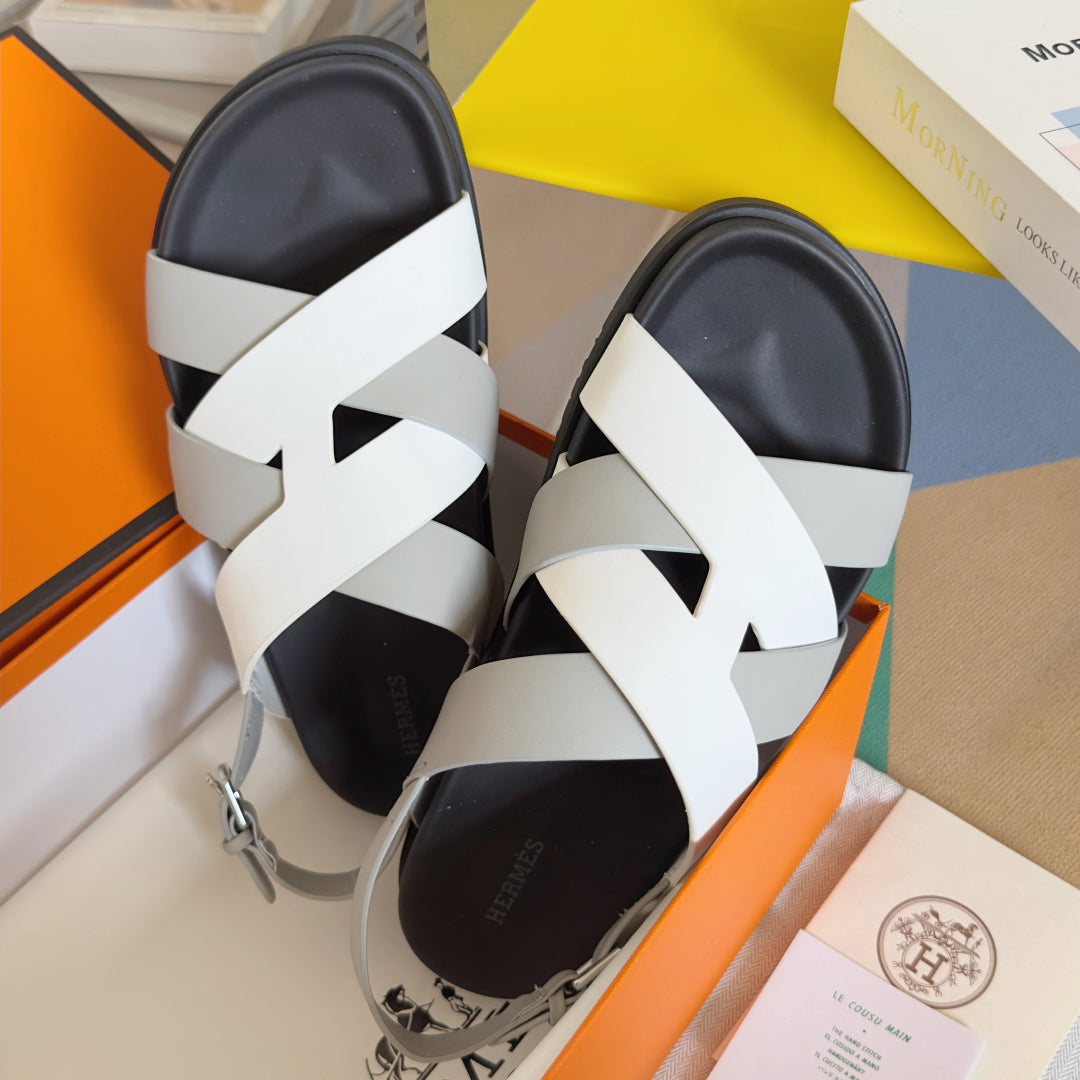 250501 New top-of-the-line simple cross-woven strap slippers