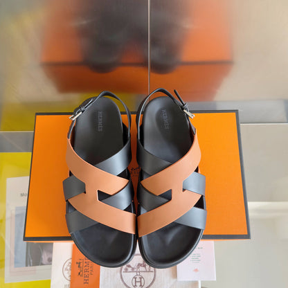 250501 New top-of-the-line simple cross-woven strap slippers