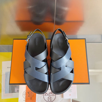 250501 New top-of-the-line simple cross-woven strap slippers