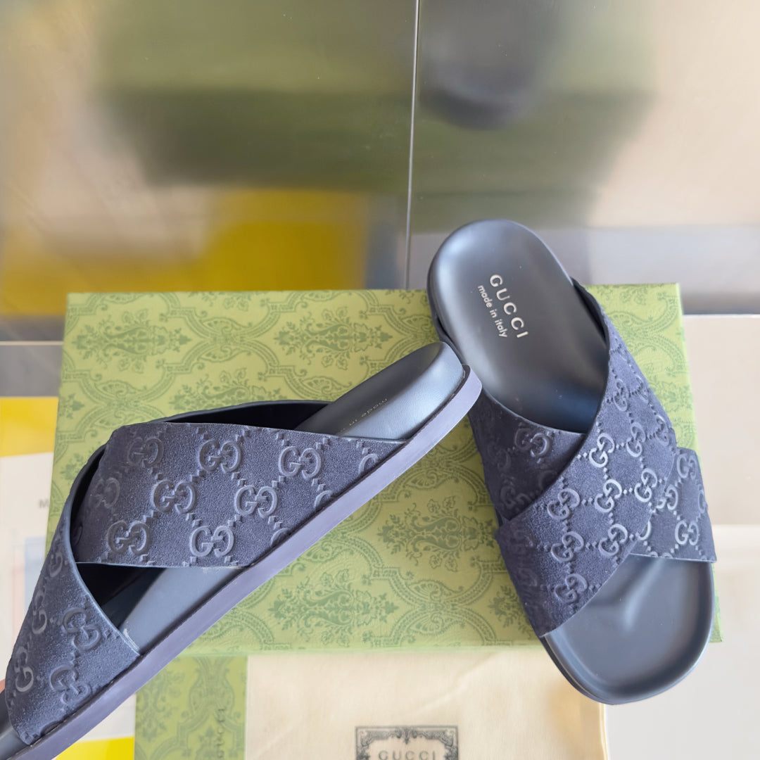 250507 New high-quality thick-soled embossed slippers