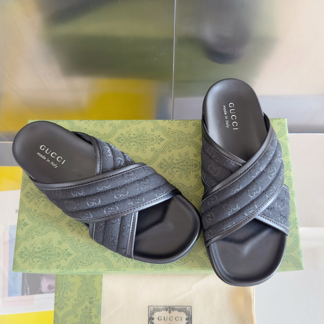 250507 New high-quality thick-soled embossed slippers