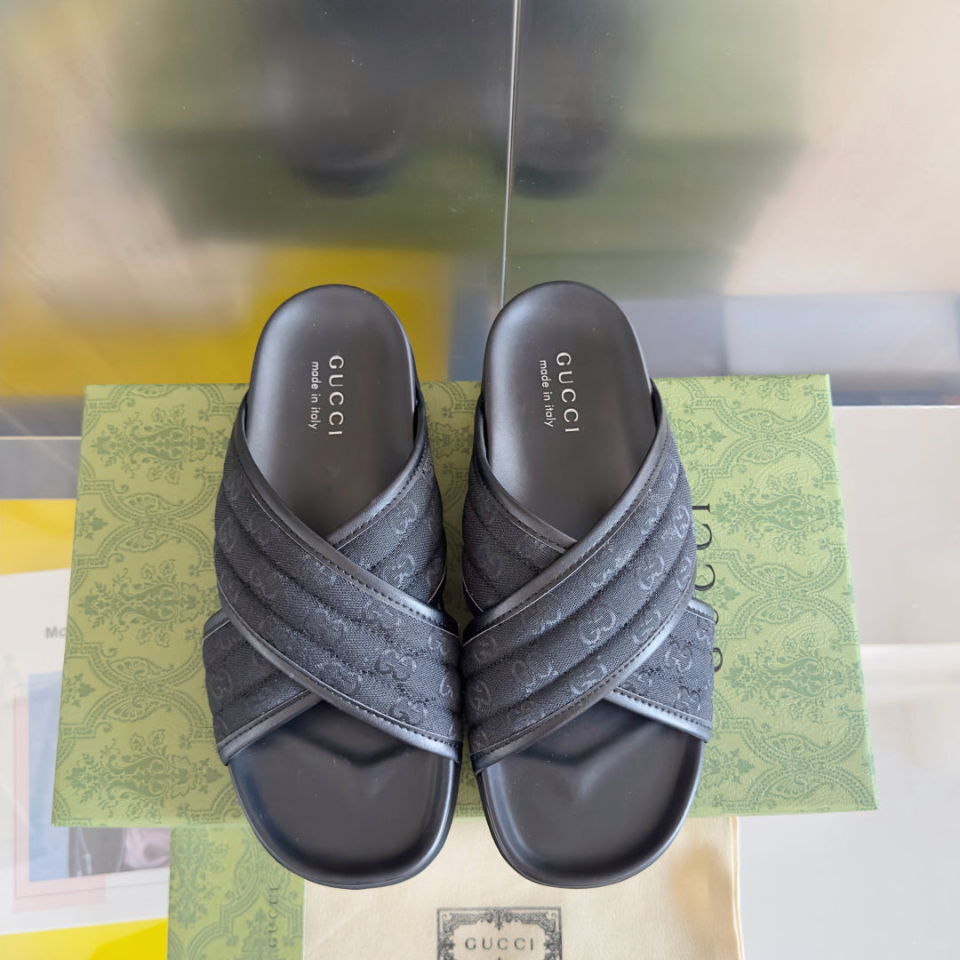 250507 New high-quality thick-soled embossed slippers