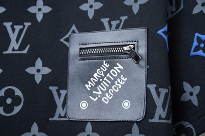 250513 New full-bottom printed veneered zipper T-shirt