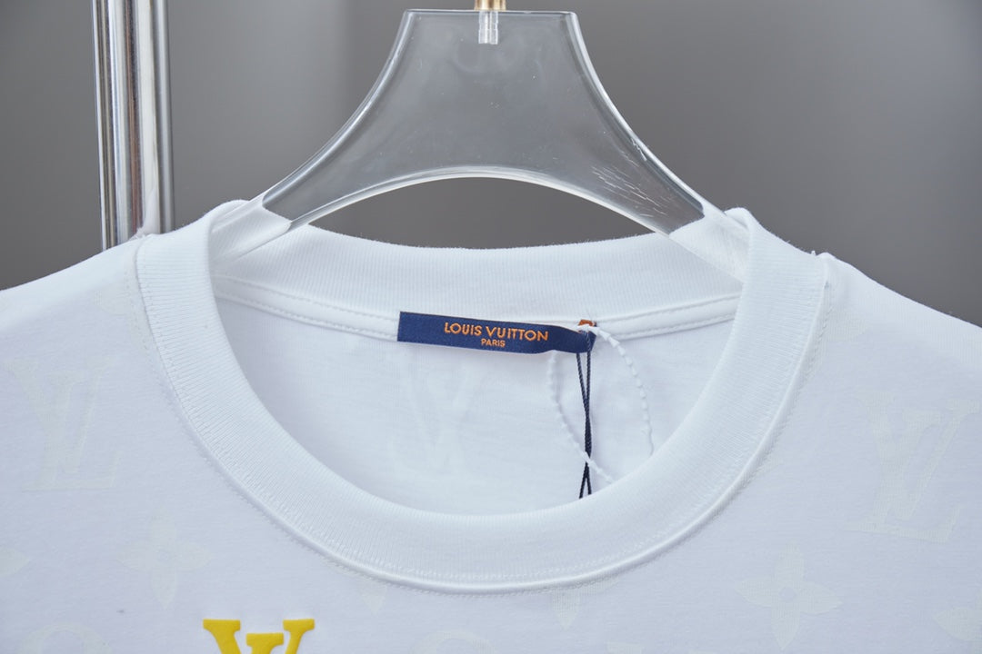 250513 New full-bottom printed veneered zipper T-shirt