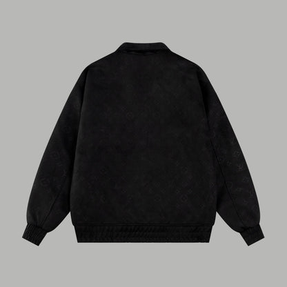 250520 New high-quality embroidered suede cowhide pilot jacket