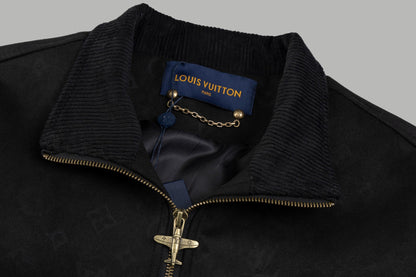 250520 New high-quality embroidered suede cowhide pilot jacket