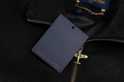 250520 New high-quality embroidered suede cowhide pilot jacket