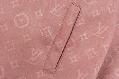 250520 New high-quality embroidered suede cowhide pilot jacket