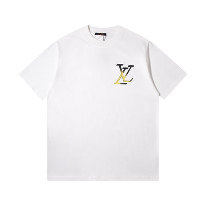 250520 New style painted graffiti collar T-shirt