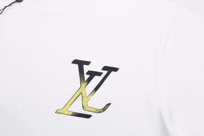 250520 New style painted graffiti collar T-shirt