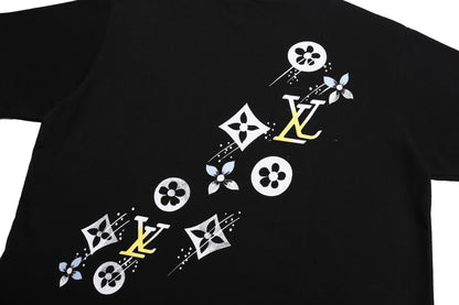 250520 New style painted graffiti collar T-shirt