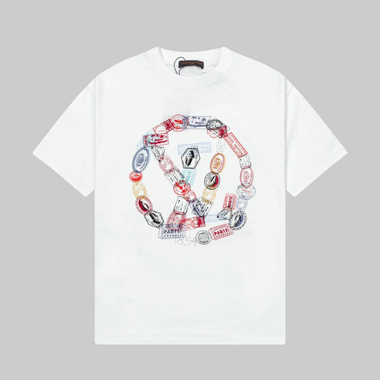 250520 New chain print T-shirt