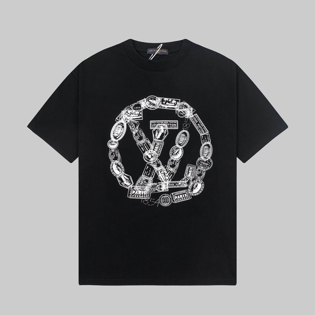 250520 New chain print T-shirt