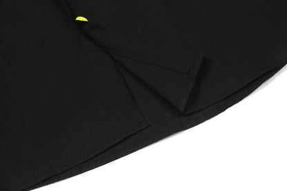 250520 New flower-cut patterned color-blocking encrypted satin shirt