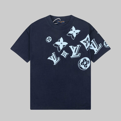 250520 New high-quality full-print patterned back printed T-shirt