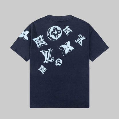 250520 New high-quality full-print patterned back printed T-shirt