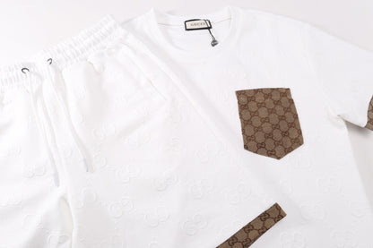 250520 New simple set with concave-convex embroidery