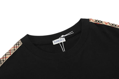 250520 New high-quality webbing patchwork T-shirt