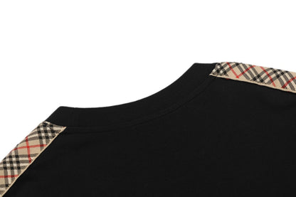 250520 New high-quality webbing patchwork T-shirt