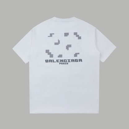 250520 New embroidered color-blocking process T-shirt