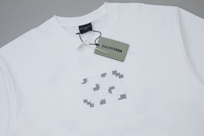250520 New embroidered color-blocking process T-shirt