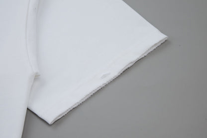 250520 New embroidered color-blocking process T-shirt