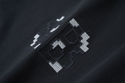 250520 New embroidered color-blocking process T-shirt