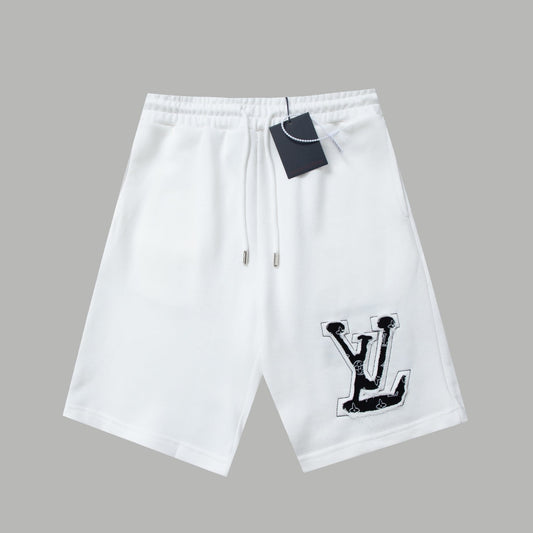 250520 New high-quality custom-made floral applioned shorts