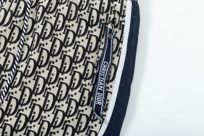 250527 New full-flowered side-stitched webbing shorts