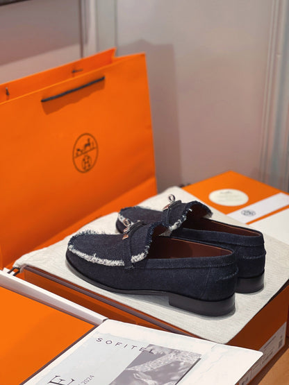 250527 New high-quality classic retro thick-soled loafers