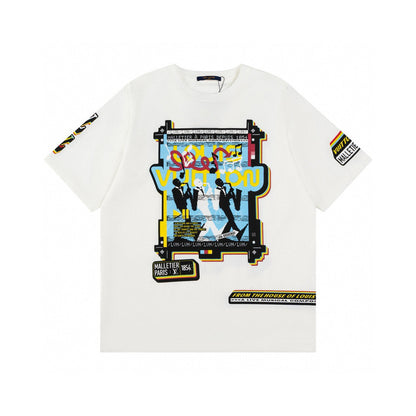 250604 New front and back musician direct print graffiti T-shirt