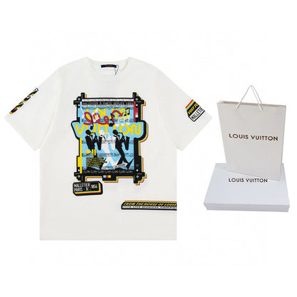 250604 New front and back musician direct print graffiti T-shirt