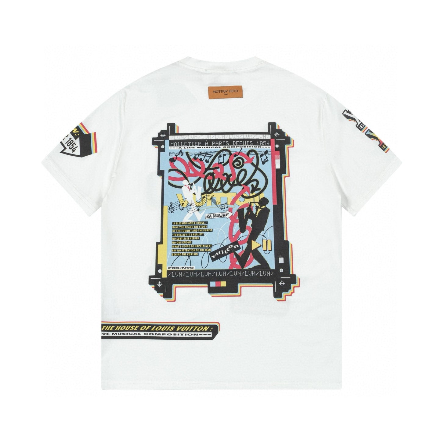 250604 New front and back musician direct print graffiti T-shirt