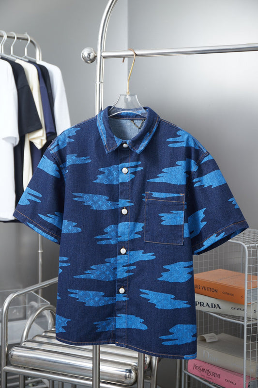 250604 New high-quality skateboard denim shirts