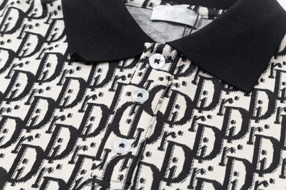 250604 The new high-quality full-body jacquard letter POLO