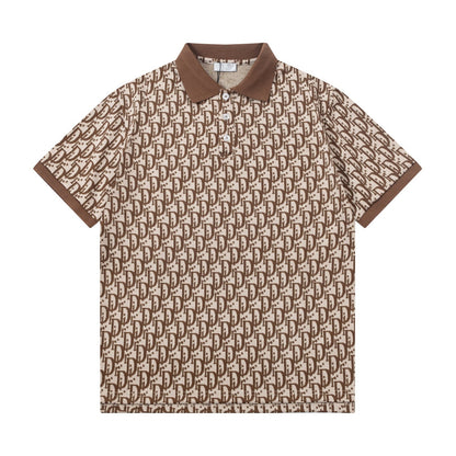 250604 The new high-quality full-body jacquard letter POLO