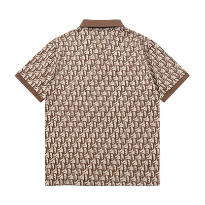 250604 The new high-quality full-body jacquard letter POLO