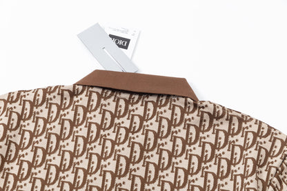 250604 The new high-quality full-body jacquard letter POLO
