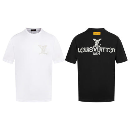 250604 New heavy-duty large-area pearl T-shirt